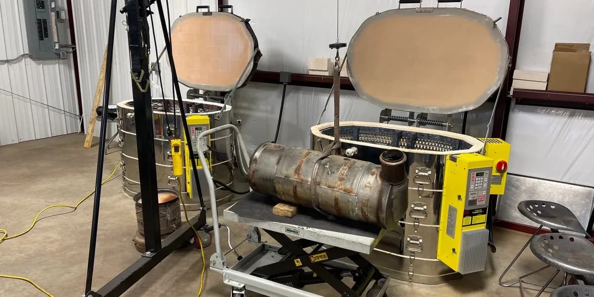 Diesel exhaust after-treatment components prepared for cleaning